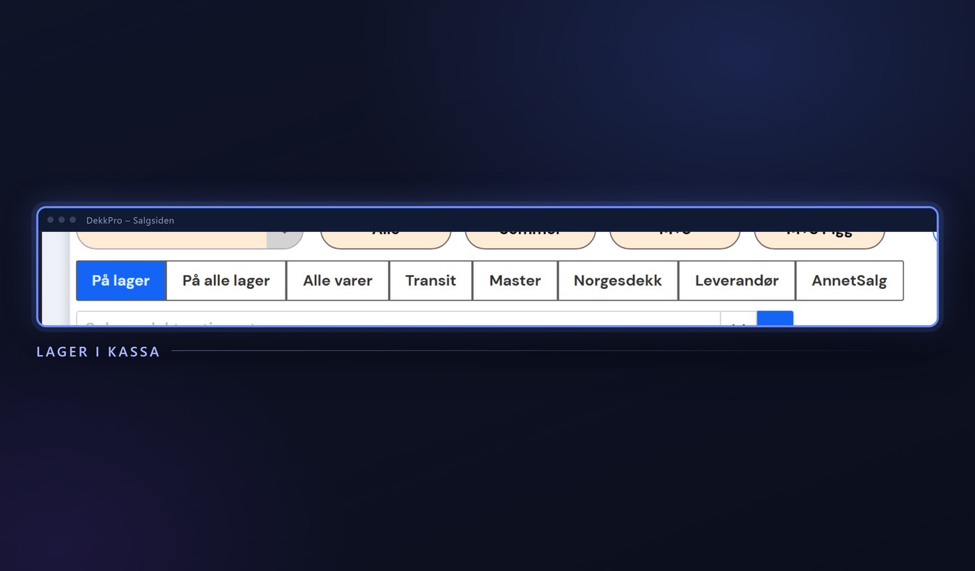 Stock tabs in the till: in stock, all warehouses, transit and supplier